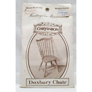 Vintage Chrysnbon Heritage In Miniatures Dollhouse Duxbury Chair Minikit M-500